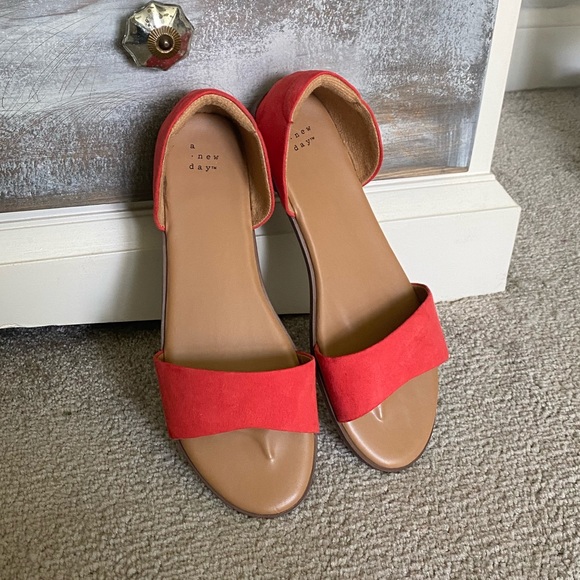 a new day Shoes - A New Day Orange D’Orsay Flats